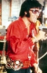 Elvis Presley Owned & Worn IC Costume Company Red Bell-Sleeved Shirt